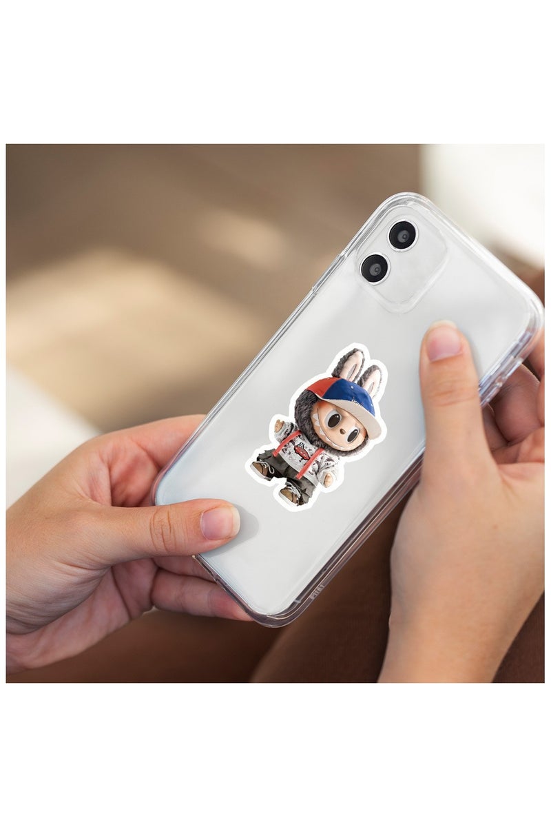 Family Ship 50pcs Cool Labubu Waterproof Vinyl Stickers – Laptop, Water Bottle, Luggage, Car Decals & Durable Skateboard for Teens & Adults (Removable) - Image 5