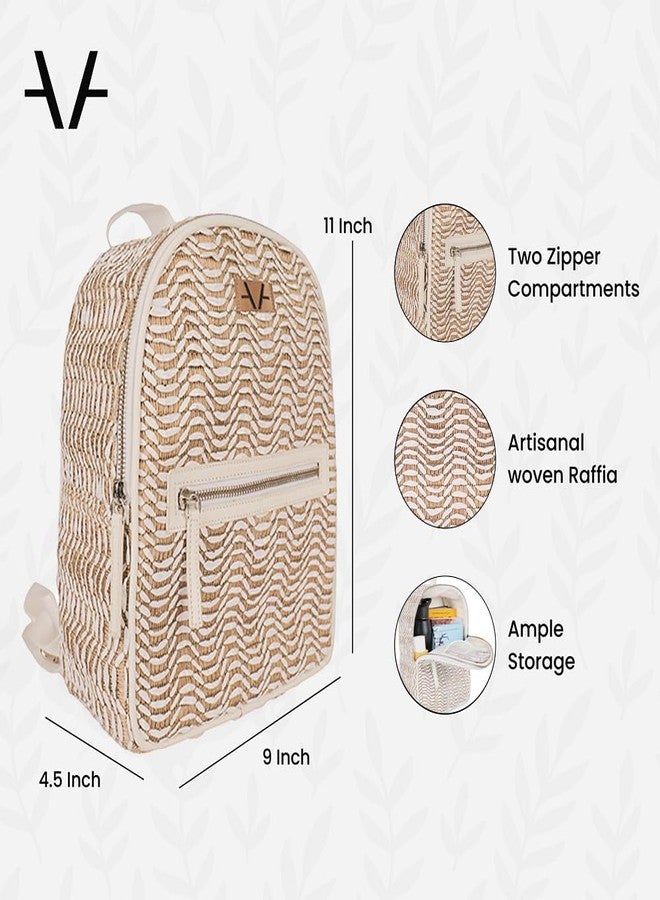 Avake Sand Dune Vegan Backpack - Stylish, Trendy, Lightweight & Durable Everyday Bag | Travel, Picnic Backpack for Girls | Ideal for Birthday, Anniversary Gift - Image 4