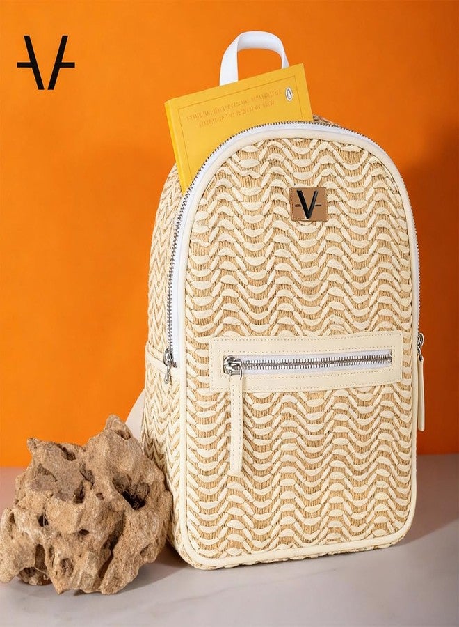 Avake Sand Dune Vegan Backpack - Stylish, Trendy, Lightweight & Durable Everyday Bag | Travel, Picnic Backpack for Girls | Ideal for Birthday, Anniversary Gift - Image 3