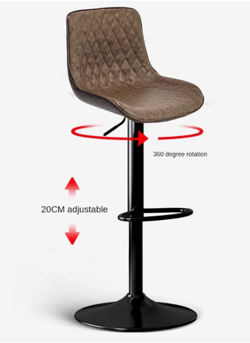 Living SET OF 2 Modern Adjustable Counter Height Barstools  - Image 4