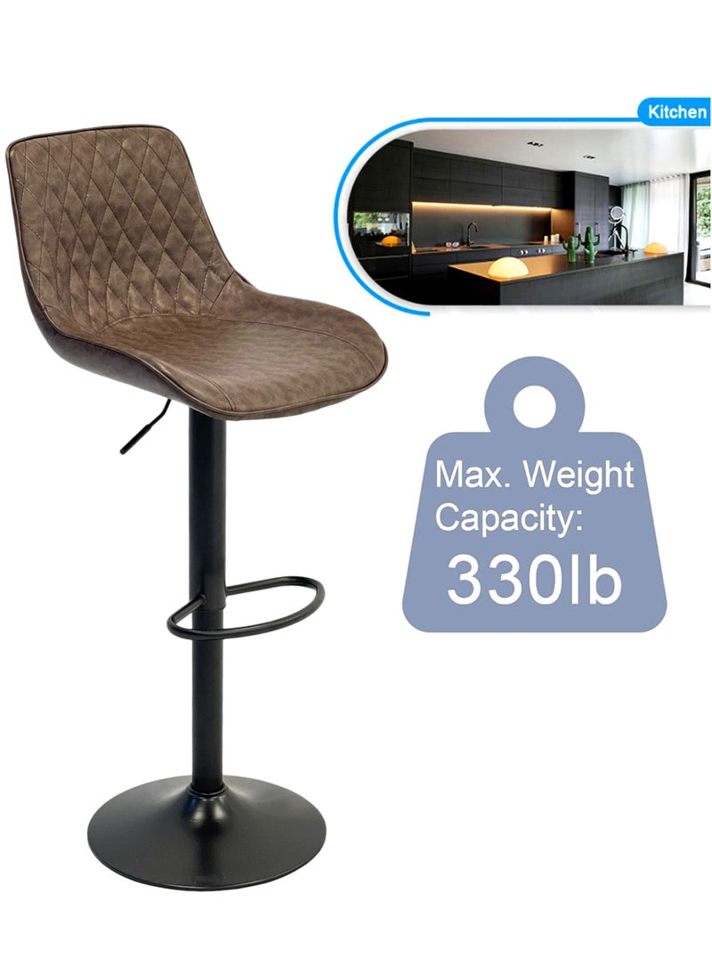 Living SET OF 2 Modern Adjustable Counter Height Barstools  - Image 5