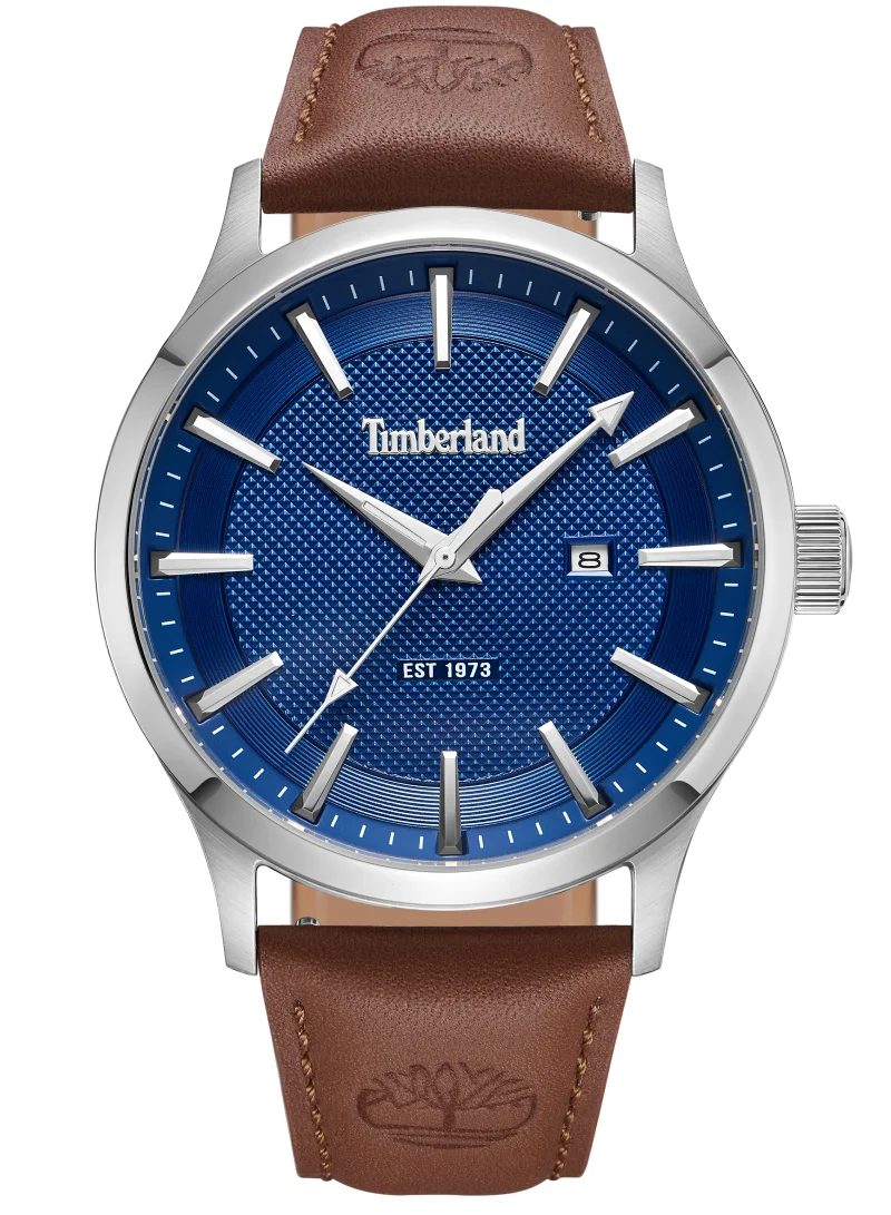 Trumbull Blue Dial Brown Leather Strap Analog Watch for Men 45mm