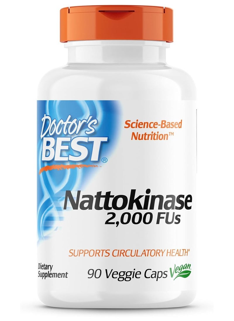 Doctor's BEST Nattokinase 2000 Fu Of Enzyme Supports Heart Health And Circulatory And Normal Blood Flow  - Image 1