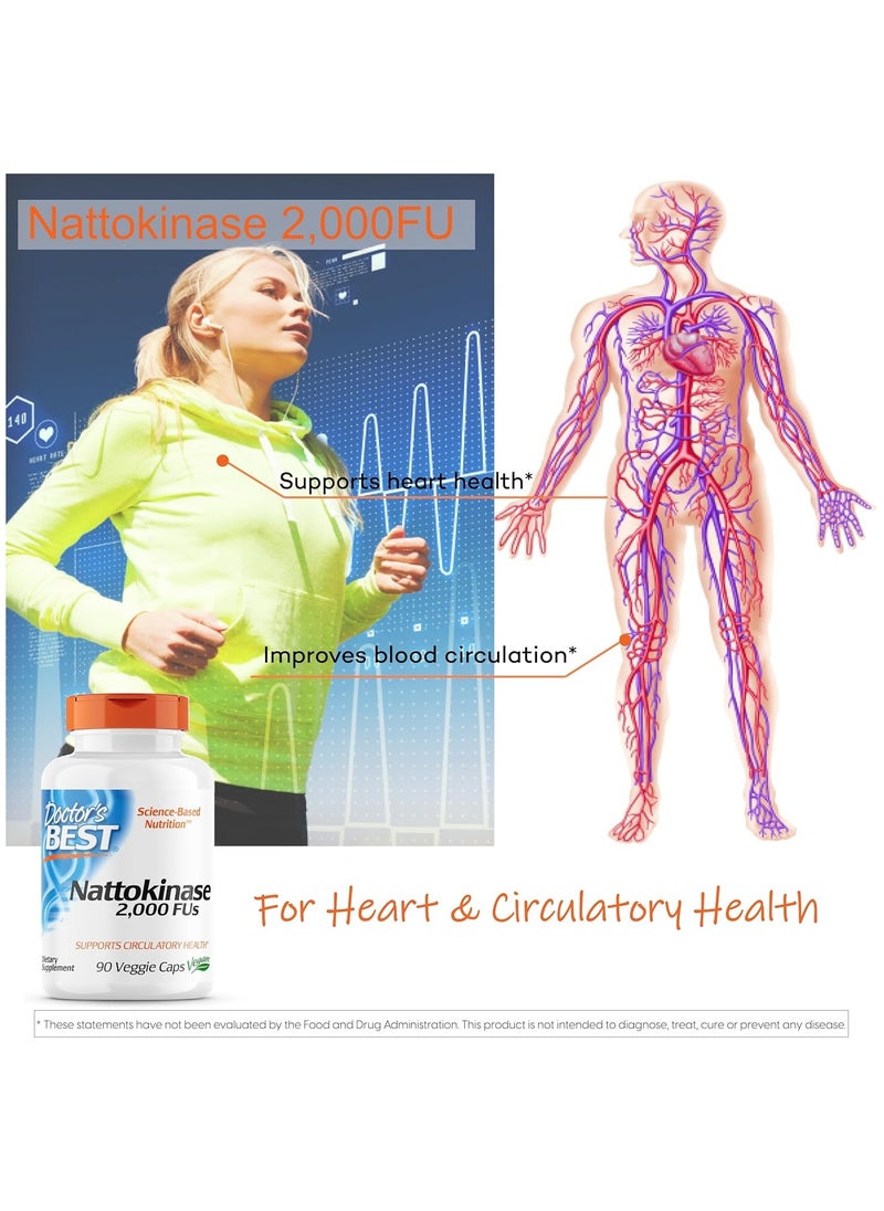 Doctor's BEST Nattokinase 2000 Fu Of Enzyme Supports Heart Health And Circulatory And Normal Blood Flow  - Image 5