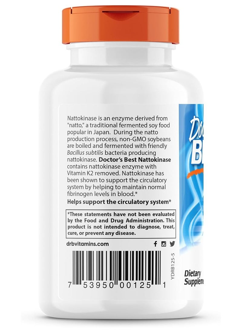 Doctor's BEST Nattokinase 2000 Fu Of Enzyme Supports Heart Health And Circulatory And Normal Blood Flow  - Image 3