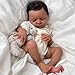 GYCV Lifelike Reborn Baby Dolls Black 19 Inch Realistic Newborn Doll Dark Skin Weighed Soft Body African American Baby Boy Doll with Hair Real Reborn Baby Toys Birthday Gift for Kids 3 - Image 2