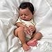 GYCV Lifelike Reborn Baby Dolls Black 19 Inch Realistic Newborn Doll Dark Skin Weighed Soft Body African American Baby Boy Doll with Hair Real Reborn Baby Toys Birthday Gift for Kids 3 - Image 4
