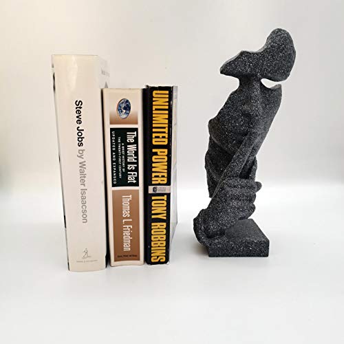 ThriBartLive Silence is Golden The-Thinker Statue - Abstract Handcraft Keep Silent Thinker Statue Model Face and Hand Sculpture(Gold) - Image 5