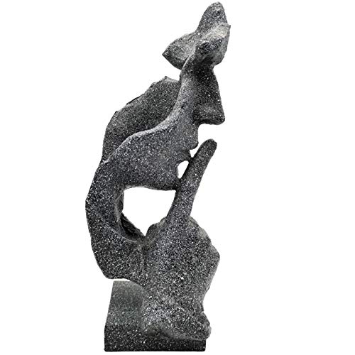 ThriBartLive Silence is Golden The-Thinker Statue - Abstract Handcraft Keep Silent Thinker Statue Model Face and Hand Sculpture(Gold) - Image 3