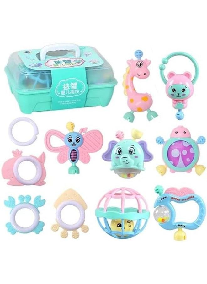 Generic Rattles Shape Baby Toy Box 11 - Multicolor  - Image 2