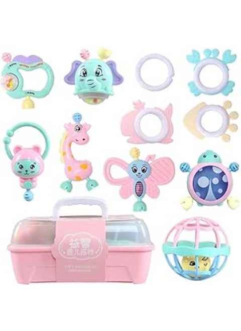 Rattles Shape Baby Toy Box 11 - Multicolor