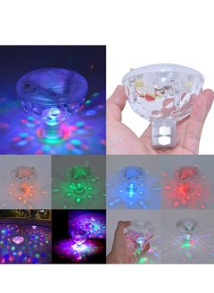 Floating Pool Led Tub Lights, Underwater Lamp for Bath Disco Pond Swimming Child Toys, 5 Modes Assorted Color Battery Operated for Bathing Time, Ponds, Pools Party