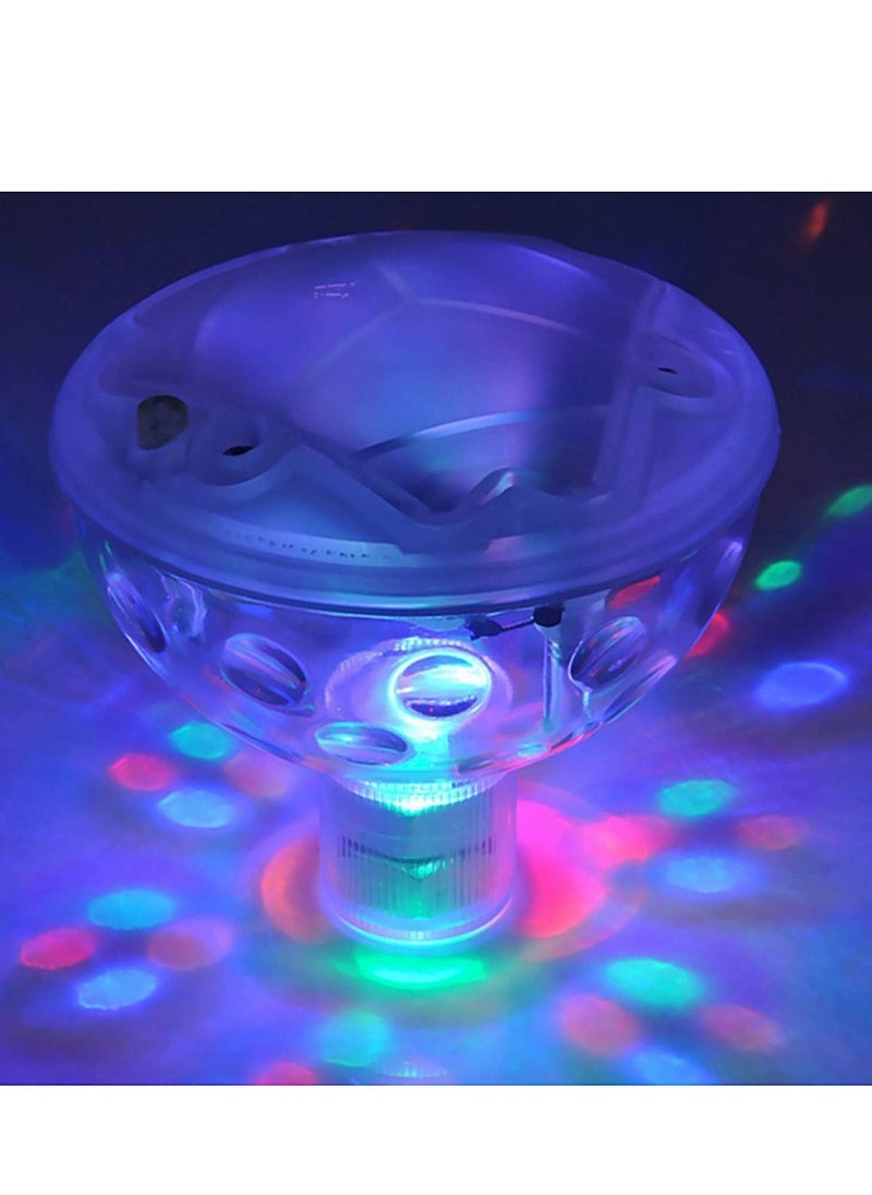 SYOSI - Floating Pool Led Tub Lights, Underwater Lamp for Bath Disco Pond Swimming Child Toys, 5 Modes Assorted Color Battery Operated for Bathing Time, Ponds, Pools Party - Image 1