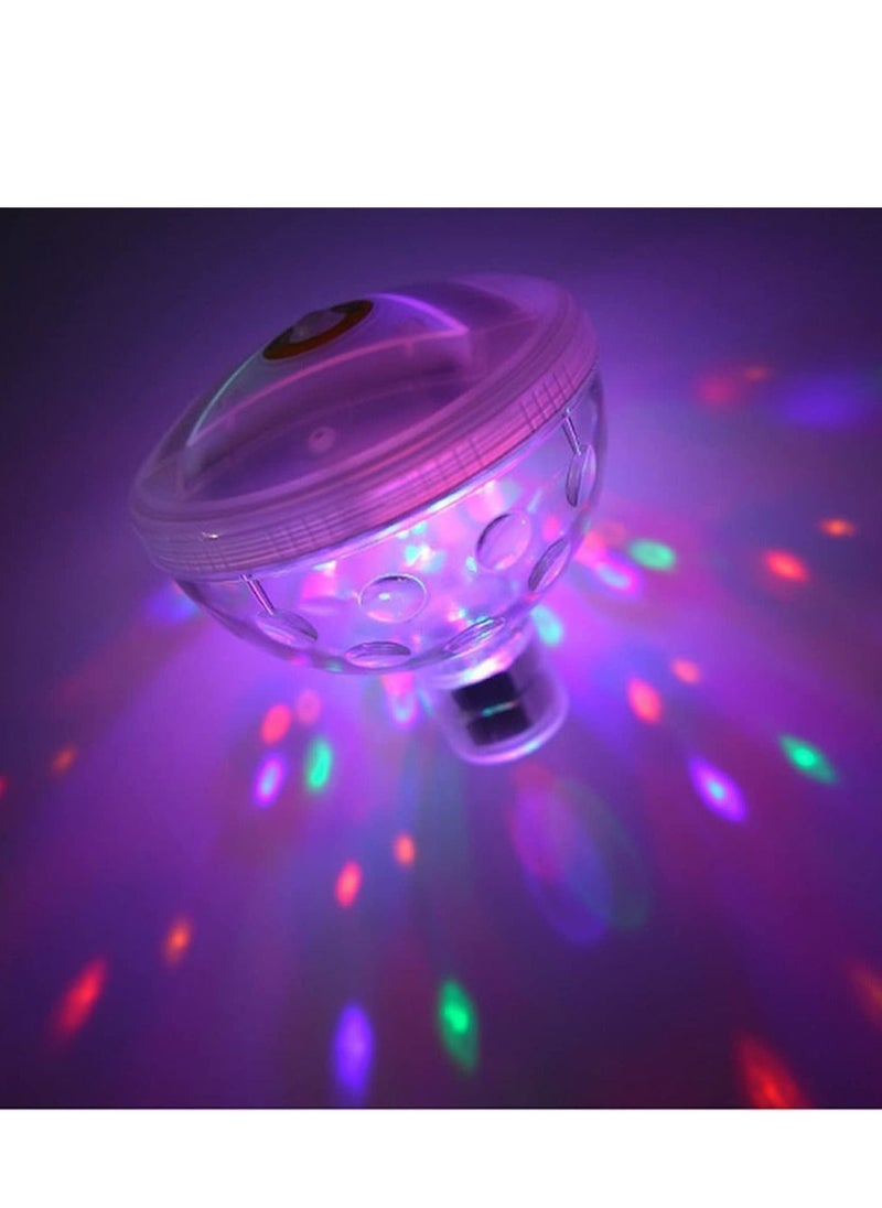 SYOSI - Floating Pool Led Tub Lights, Underwater Lamp for Bath Disco Pond Swimming Child Toys, 5 Modes Assorted Color Battery Operated for Bathing Time, Ponds, Pools Party - Image 1