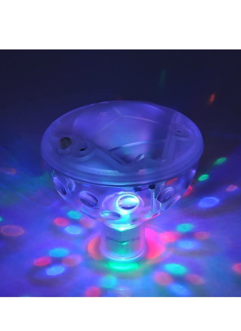 SYOSI - Floating Pool Led Tub Lights, Underwater Lamp for Bath Disco Pond Swimming Child Toys, 5 Modes Assorted Color Battery Operated for Bathing Time, Ponds, Pools Party - Image 1