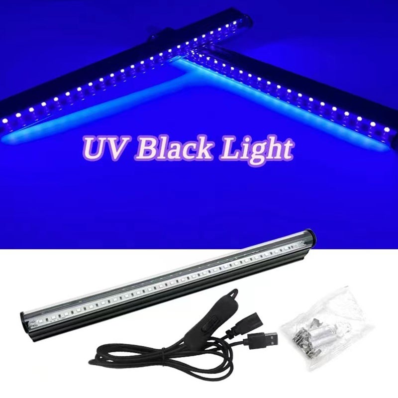 1 عبوة من شريط مصباح الأشعة فوق البنفسجية LED UV مصباح أسود LED محمول لأشعة فوق البنفسجية للكشف عن التألق مصباح حفلات LED توصيل USB ومباشر الاستخدام - Image 5