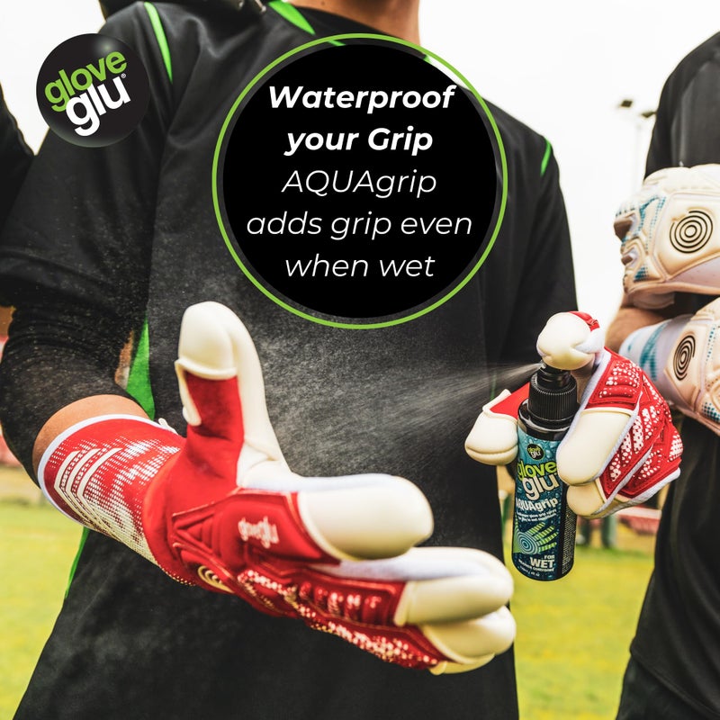 gloveglu MEGAgrip+ AQUAgrip Goalkeeper Glove Grip Spray Bundle. Contains gloveglu MEGAgrip 120ml + gloveglu AQUAgrip 120ml - Image 5