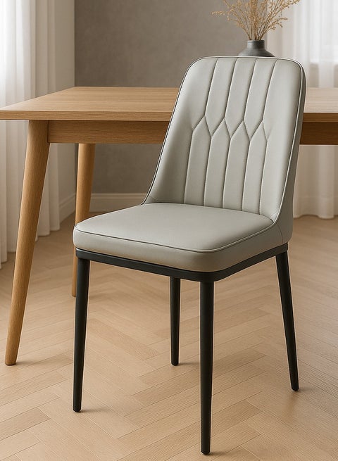 Modern Faux Leather High Back Dining Chair