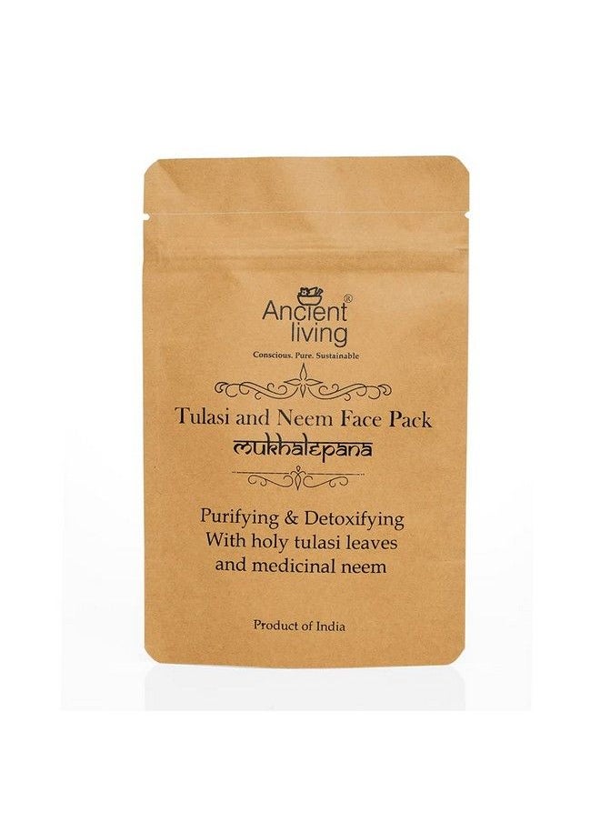 Ancient Living Organic Tulasi & Neem Face Pack With Purifying And Detoxifying Properties 40 Gm  - Image 1