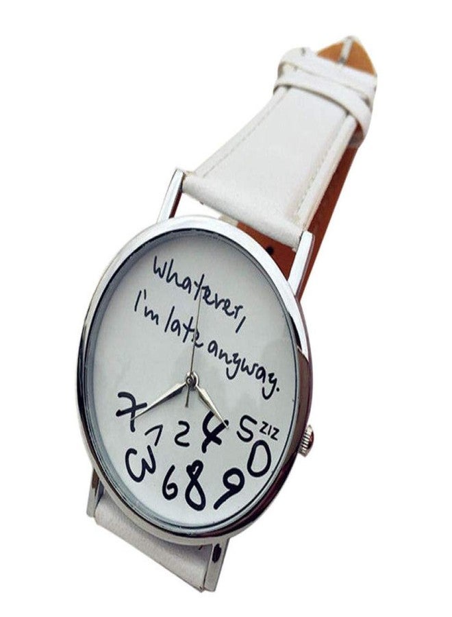 Vavna Fashion Men Women Lady Big Smile Leather Quartz Watch - Image 3