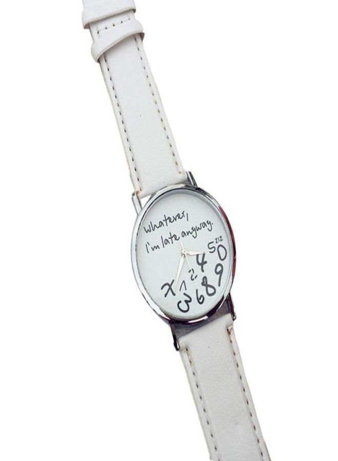 Vavna Fashion Men Women Lady Big Smile Leather Quartz Watch - Image 4