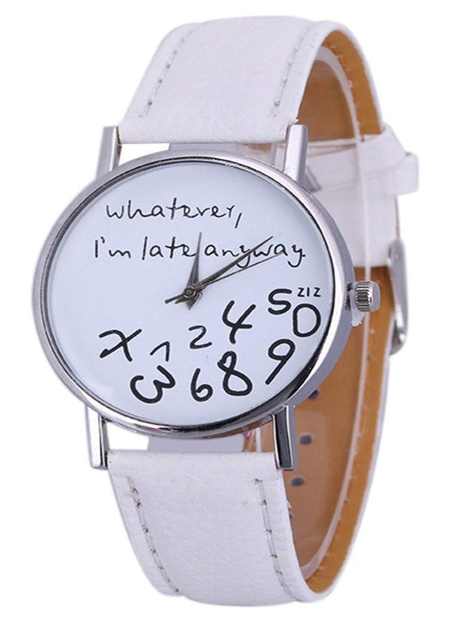 Vavna Fashion Men Women Lady Big Smile Leather Quartz Watch - Image 2
