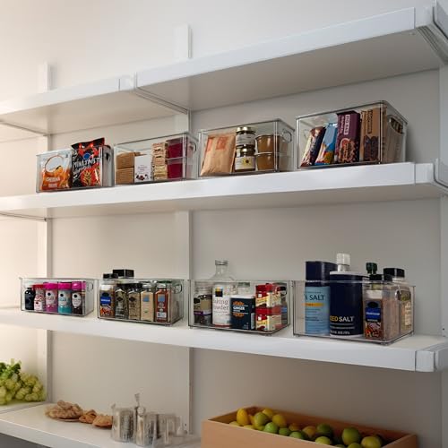 CLEARSPACE Plastic Pantry Organization and Storage Bins with Lids - Perfect Kitchen Organization or Kitchen Storage - Fridge Organizer, Refrigerator Organizer Bins, Cabinet Organizers - Image 5