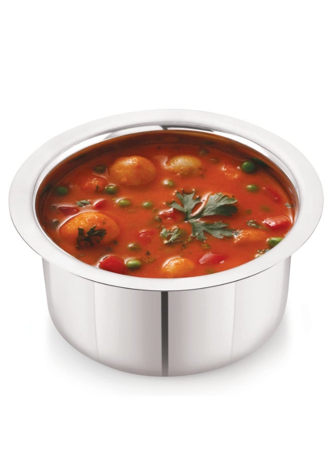 neelam Stainless Steel 14 22G Induction Bottom Tope, 3200 ml, Silver - Image 4