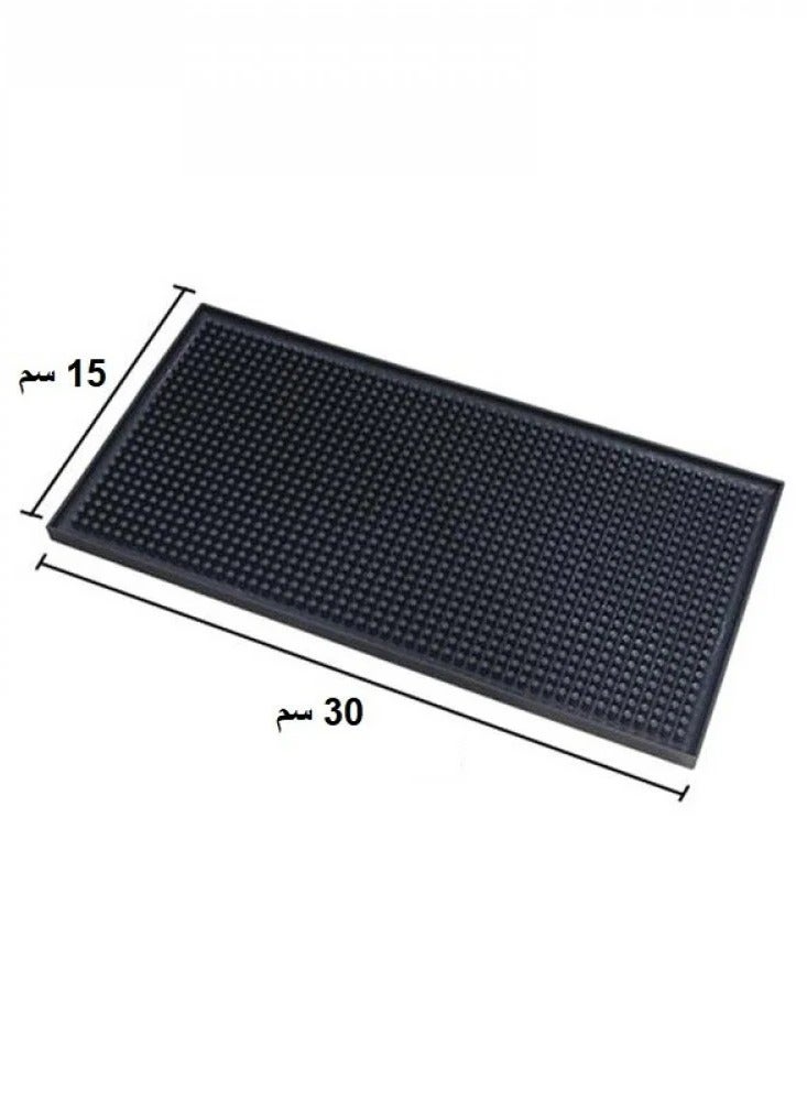 Dish Drying Silicone, Coffee Rubber For the barista and coffee corner Service Spill Mat 15x30cm 