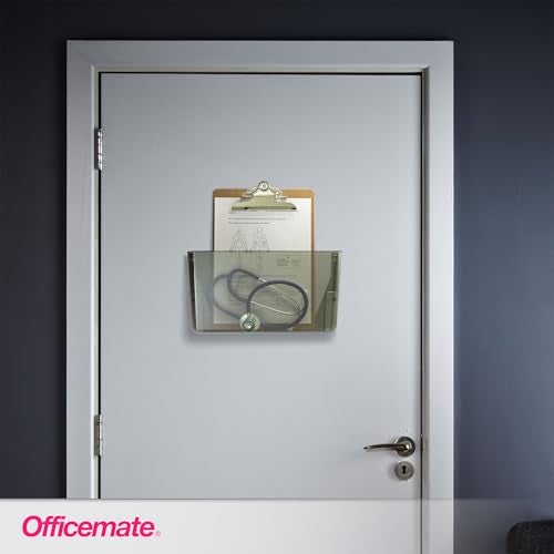 Officemate Wall File, Letter Size, 13 x 4 1/8 x 7 Inches, Smoke (21431) - Image 2