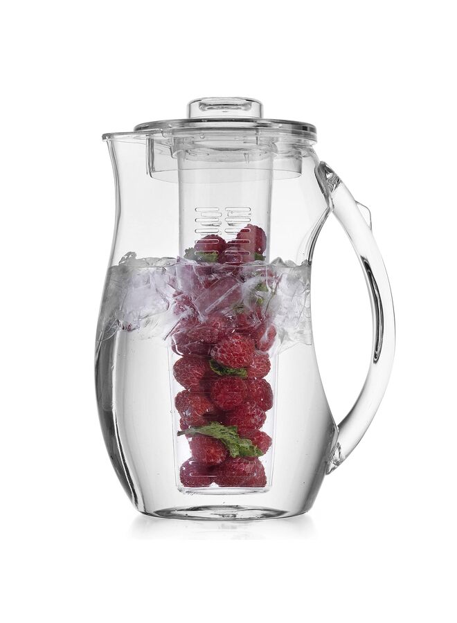 LAMAY Water Infuser Pitcher – 2.5L Shatterproof Acrylic – Elegant Durable Design – Ideal for Iced Tea, Fruit Infused Water and Juice - Image 2