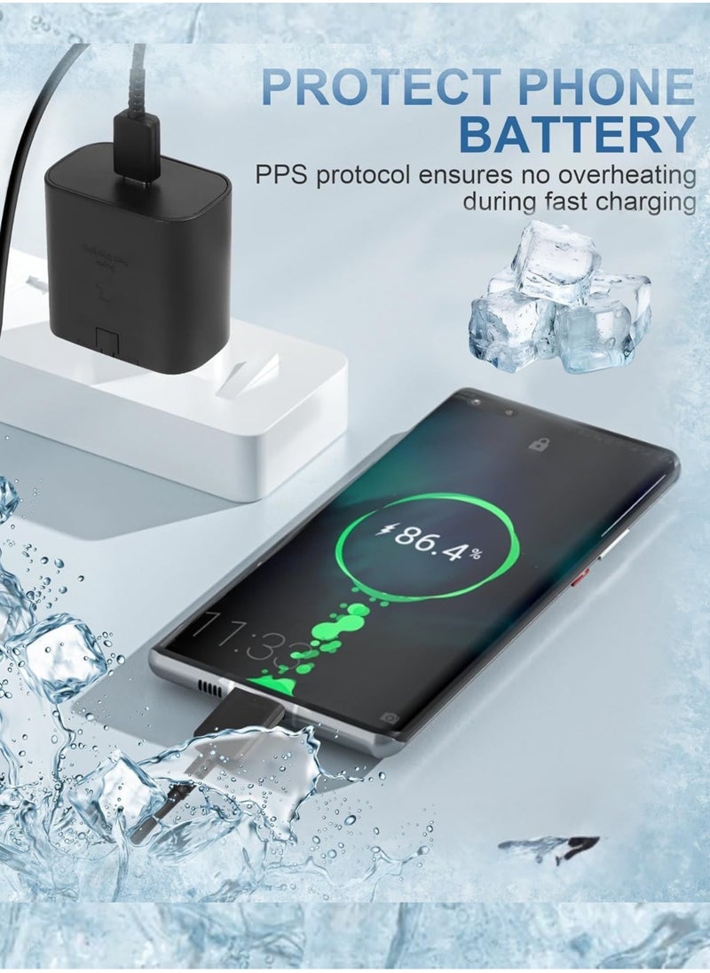 هوكو شاحن فائق السرعة USB-C بقوة 45 واط | محول طاقة PD لأجهزة Galaxy S25، S24، S23، S22، S21، S20 Ultra، S24+/S23+، A55، A54، A53، A15، أجهزة الطي والقلب وغيرها  - Image 5