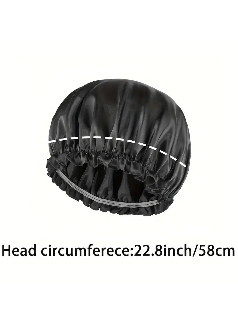 روزينو غطاء نوم كبير من الساتان ، شريط مرن قابل للتعديل ، غطاء الشعر للنساء ، النوم الليلي ، غطاء العناية بالشعر للشعر المجعد المضفر - Image 3