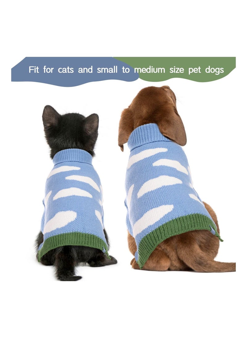 Dog Sweaters Warm Clothing Knitted Jumpers Cute Dog T-Shirts 2-Legged Vest Cozy Soft Turtleneck Coats for Fall and Winter Cold Weather Ideal Gift for Pet in New Year  - Image 3