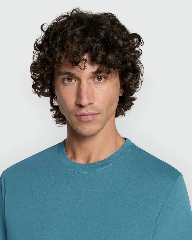 Ovs Men'S Basic Tee In Hydro Green