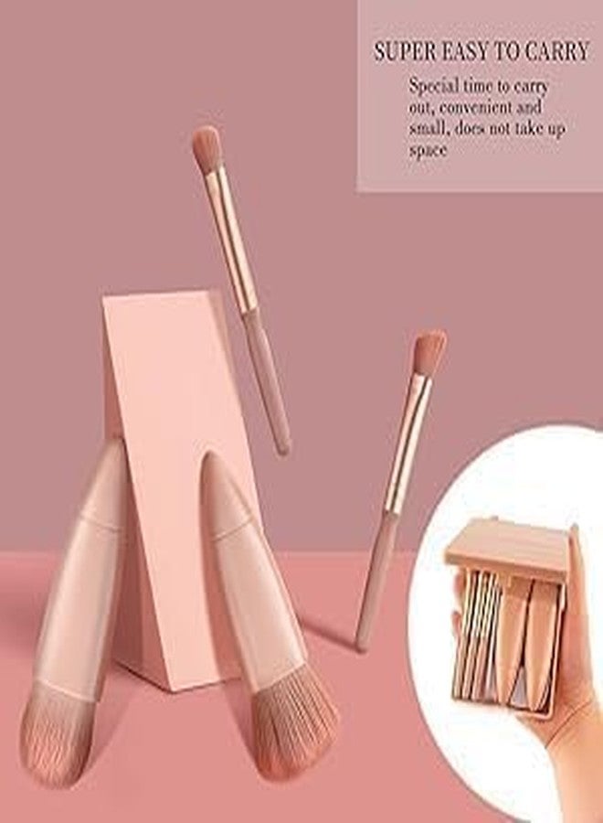 Megika Professional Makeup Brush Set for Women, Soft Bristle Cosmetic Brushes Kit for Foundation, Powder, Blush, Eyeshadow & Concealer, Travel Friendly Beauty Tools (Pink) - Image 2