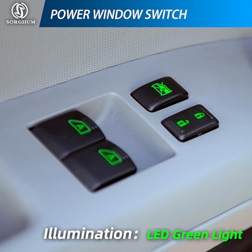 Sorghum Power Window Switch Driver Side - Master Window Switch Compatible with 2003-2008 Nissan 350Z 2004-2007 Infiniti G35 16 Pins Replace# 25401CD000 25401CD010 25401CD02A 25401CD02D - Image 2