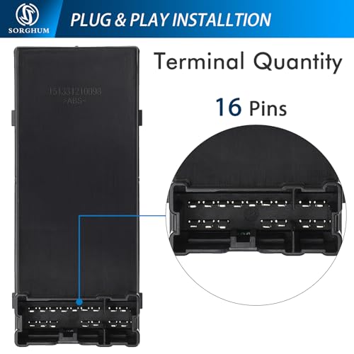 Sorghum Power Window Switch Driver Side - Master Window Switch Compatible with 2003-2008 Nissan 350Z 2004-2007 Infiniti G35 16 Pins Replace# 25401CD000 25401CD010 25401CD02A 25401CD02D - Image 5