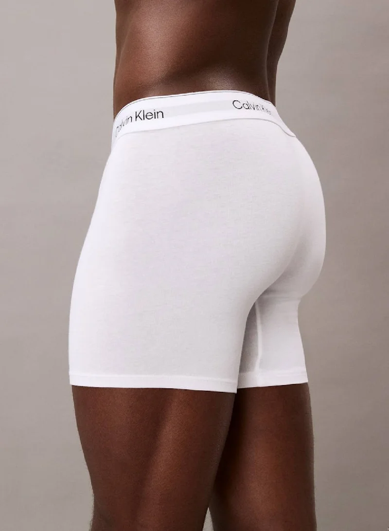CALVIN KLEIN 3 Pack Boxer Briefs - Icon Cotton Stretch