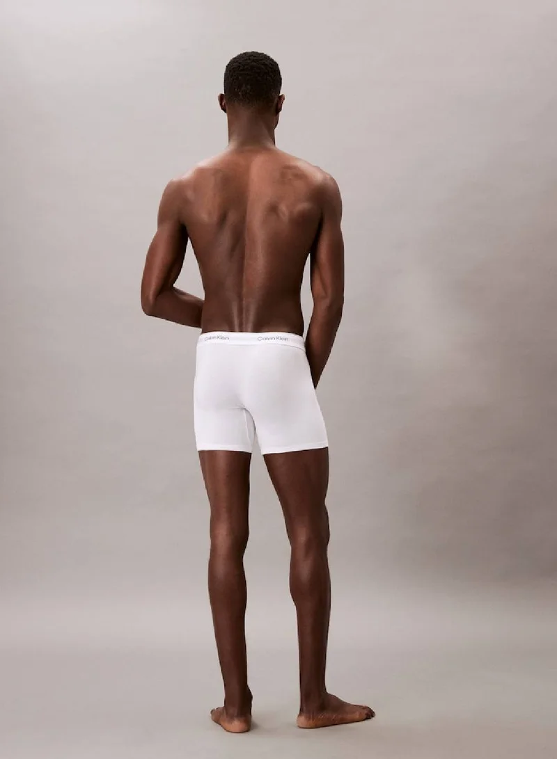 CALVIN KLEIN 3 Pack Boxer Briefs - Icon Cotton Stretch
