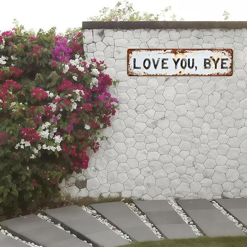 Love Wall Decor,Metal Romantic Plate - Door Signs for Home - for Farmhouse Apartment Hallway Living Room Street Fence Garden Family Lovers Valentine's Day - Image 3