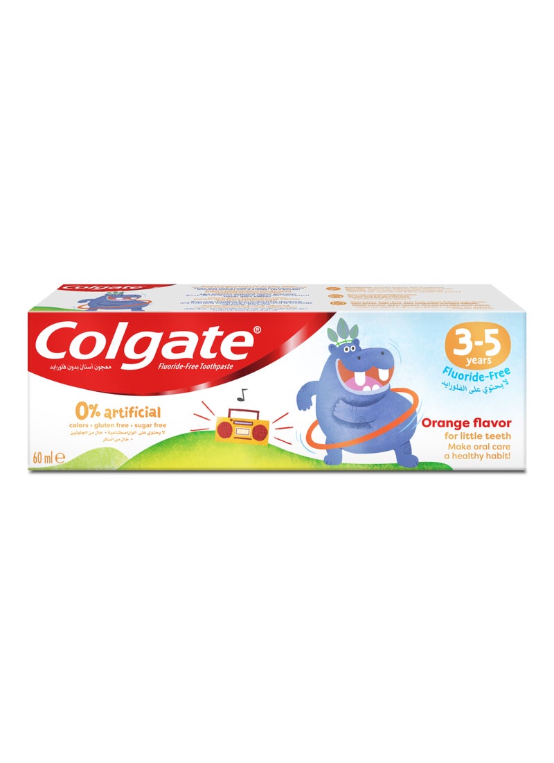Colgate Kids 0% Artifical 3-5 Years Toothpaste 60ml - Image 1
