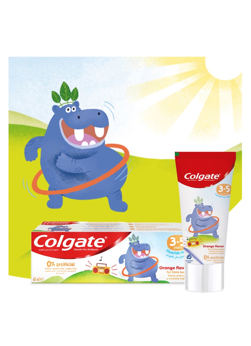 Colgate Kids 0% Artifical 3-5 Years Toothpaste 60ml - Image 2