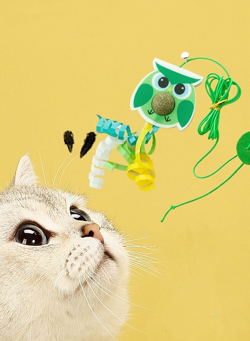 Cat Toys Self-Hilarious Hanging Door Elastic Rope Swing Cat Toys Catnip Ball Hanging Cat Toys