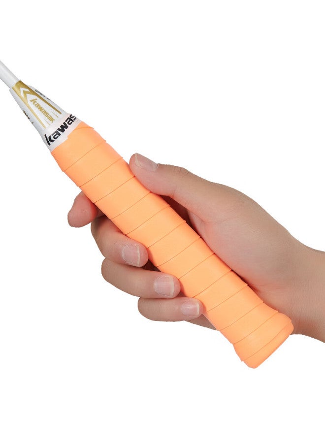 Kawasaki Badminton Grip Tape, Soft And Elastic, Sticky, Shock-absorbing, Non-slip, Sweat-absorbing, Ultra-soft 001, Orange-red - Image 2