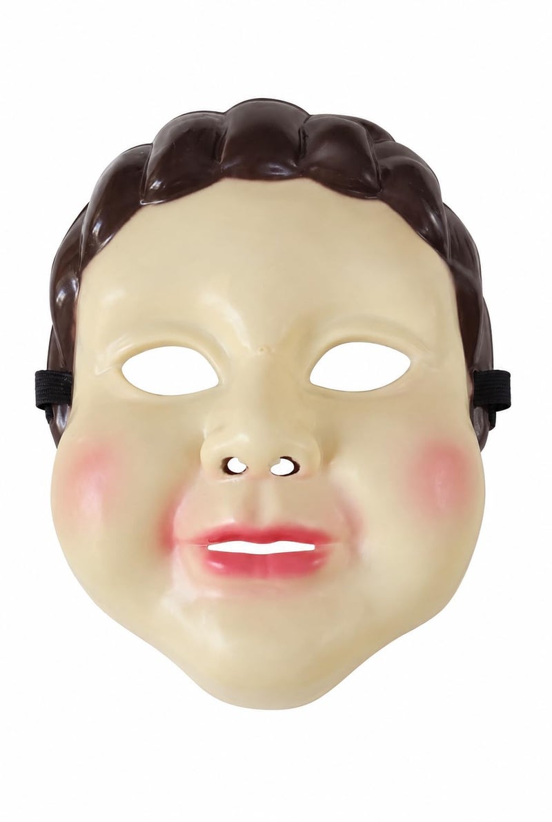 First Choice Plastic Doll Face Mask for Halloween and Cosplay - Image 1