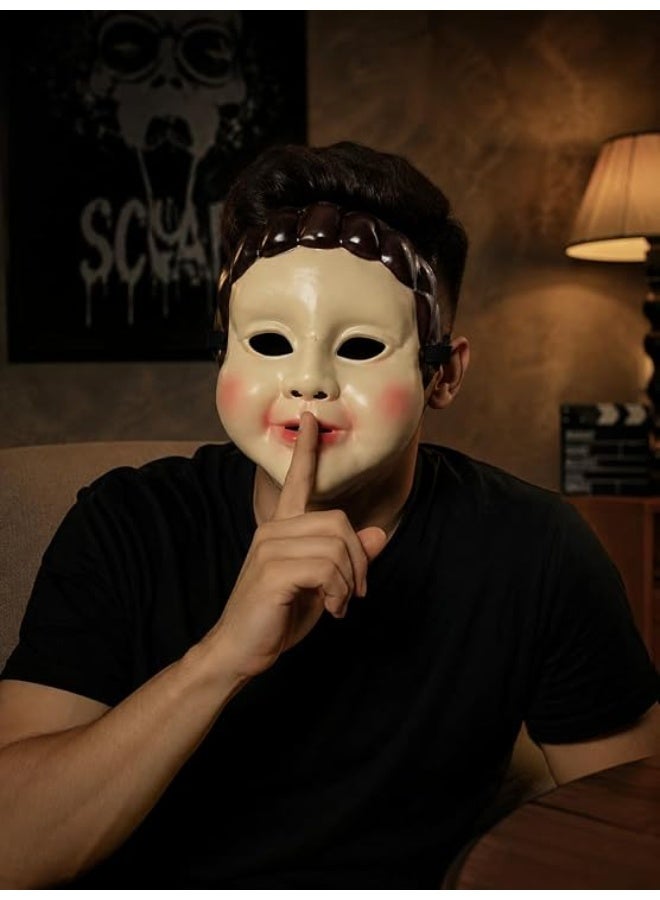 First Choice Plastic Doll Face Mask for Halloween and Cosplay - Image 3