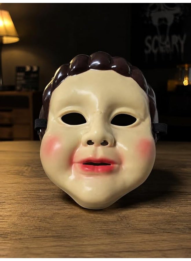 First Choice Plastic Doll Face Mask for Halloween and Cosplay - Image 2