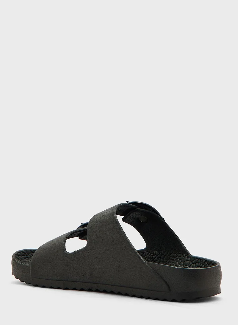 جينجر Double Buckle Strap Slide