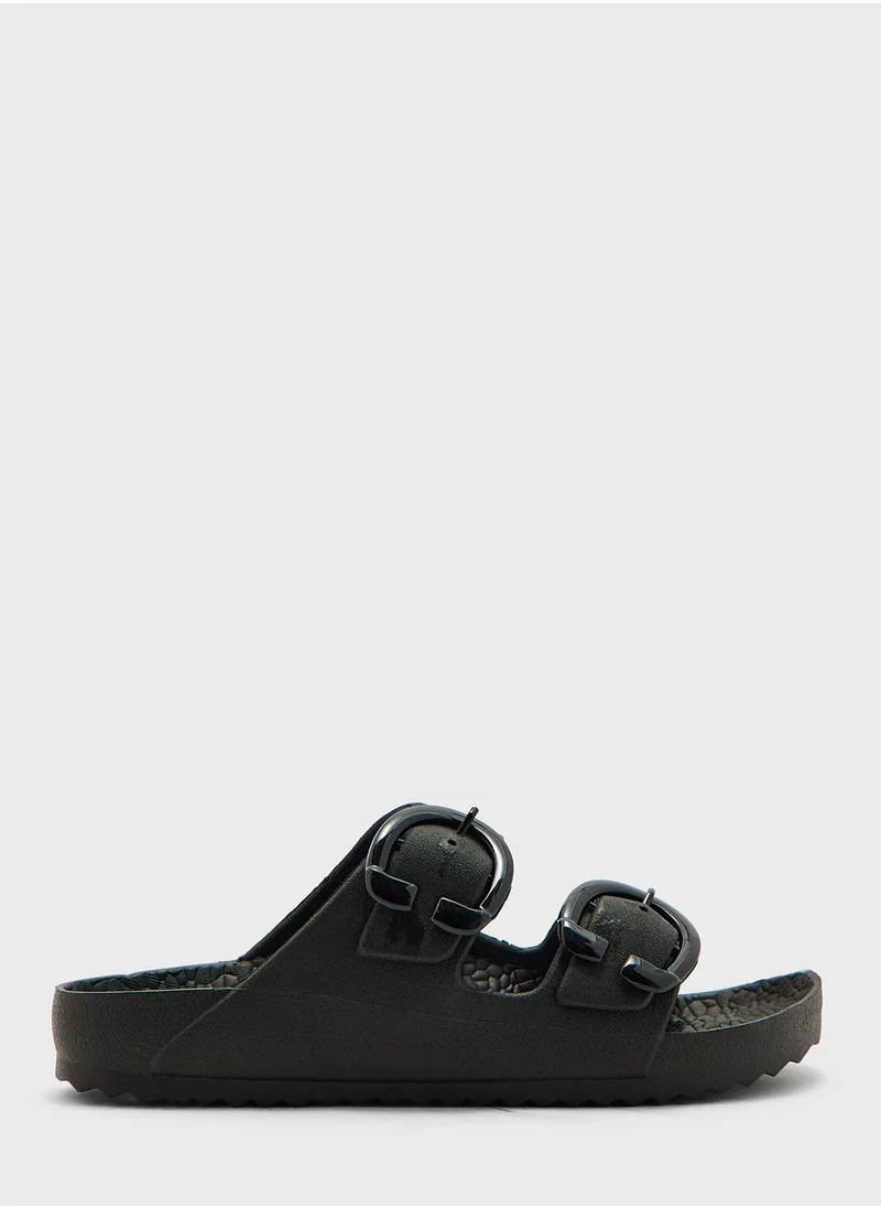 Ginger Double Buckle Strap Slide